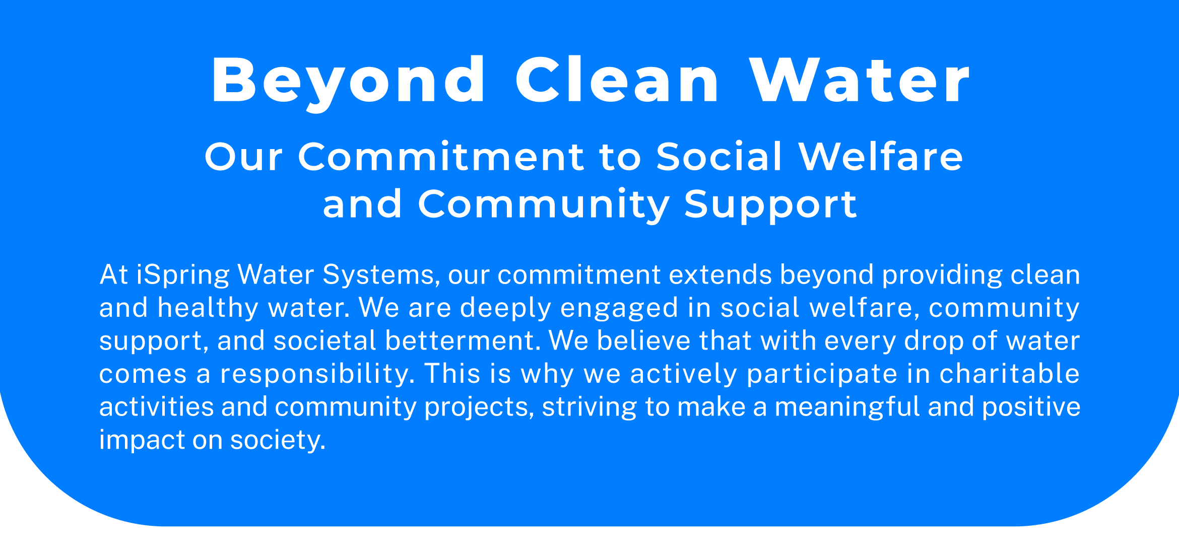 Beyond clean water